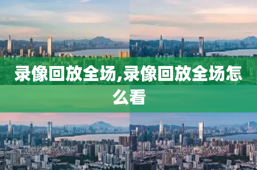 录像回放全场,录像回放全场怎么看